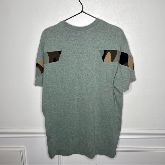 Eleven Paris Mady M Camo Accent Sage Short Sleeve T-shirt Mens L - Picture 1 of 7